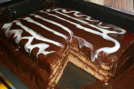 Фото к рецепту: Шоколадный тортик