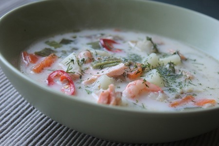 Финский молочно-рыбный суп (мой вариант)