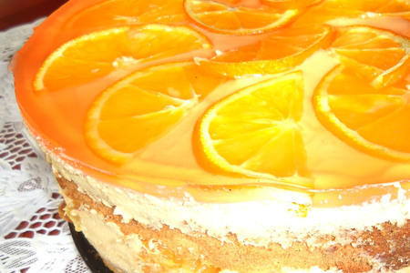 Фото к рецепту: Апельсиновый торт "вдали от любимой"