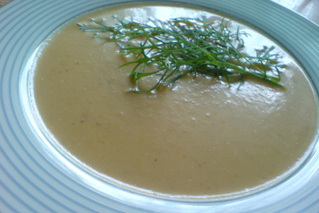 Фото к рецепту: Суп-пюре из запечённых овощей