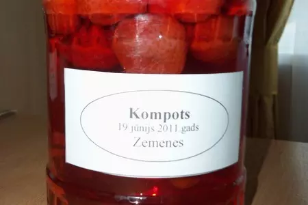Компот клубничный простой
