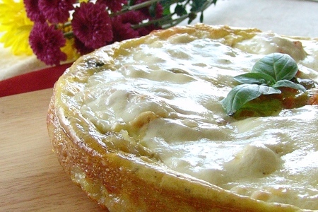Закусочный пирог с картофельной корочкой в итальянском стиле