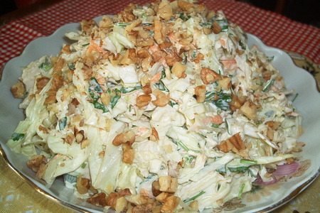 Фото к рецепту: Овощной салат с курицей