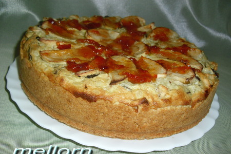 Яблочно-рисовый пирог