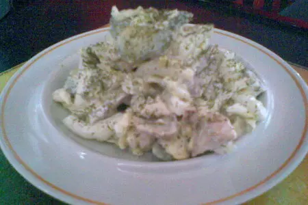 Салат из капусты морской и сухопутной