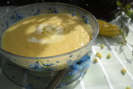 Золотой кукурузный крем-суп (golden corn cream soup)