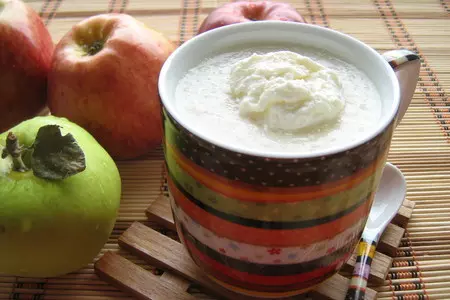 Яблочно - молочный кисель