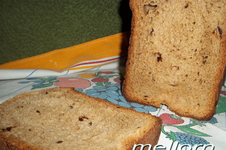 Кофейный хлеб с черносливом    (рецепт для хлебопечки)