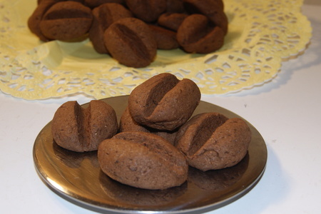 Печенье "кофейные зёрна с шоколадом"