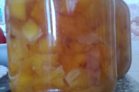 Варенье персиковое с мандаринами "солнышко")))