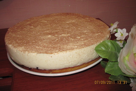 Ванильный торт из творожного крем-мусса