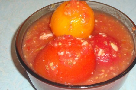 Соленые помидоры в хреновине на зиму