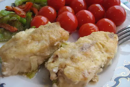Рыба, запеченная в хрене